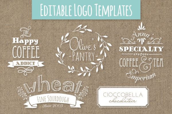 异想天开的logo模板 whimsical logo templates set 5