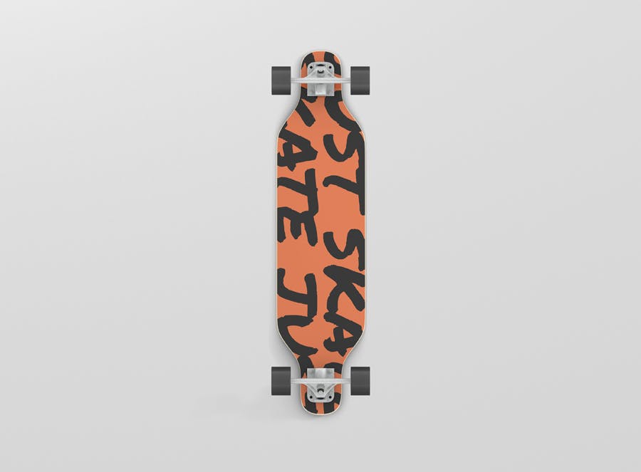 longboard mockup滑板vi样机展示模型 云瑞设计