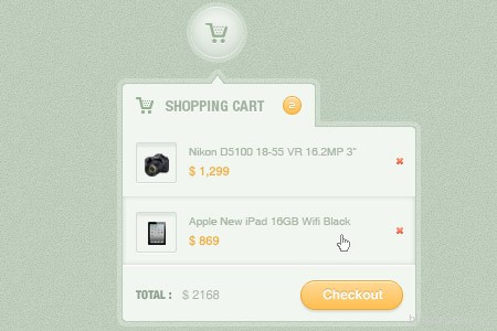 Beautiful Free Shopping cart PSD Designs
