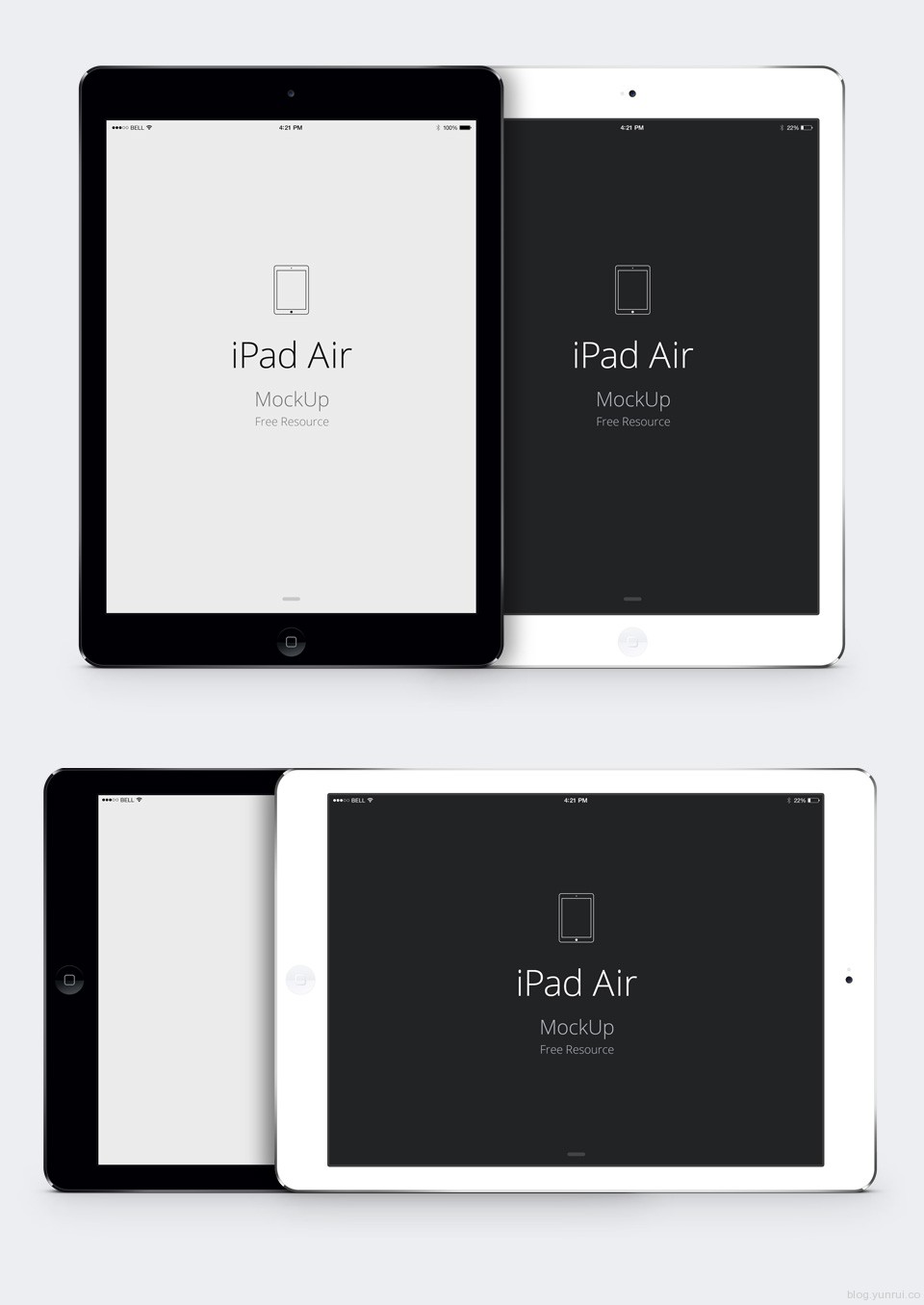 iPad Air Psd 矢量图形免费下载