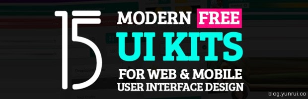 15个现代风格的手机和网站UI工具包免费下载