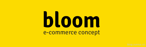 Bloom: 电商概念网页设计