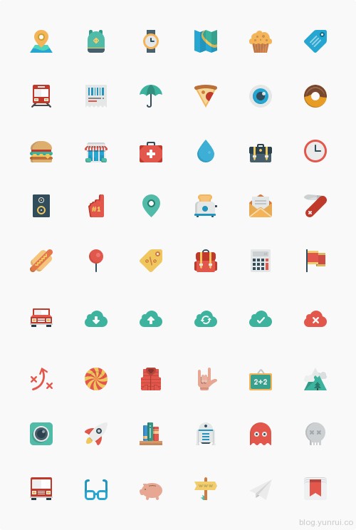 Smallicons Icon Set (54 Icons, SVG, PNG, PSD)