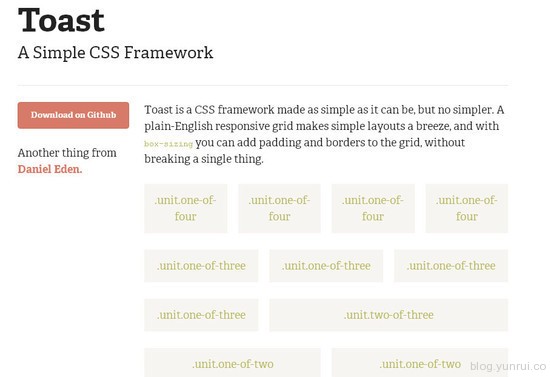 Toast – A Simple CSS Framework