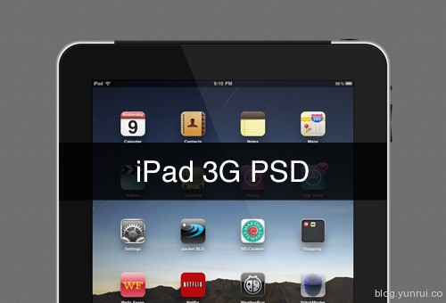 instantShift - Beautiful iPad Mockup PSD Designs