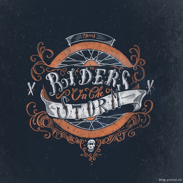 Riders in the night by Thomas Picard in Collection of Fresh and Creative Typography Projects