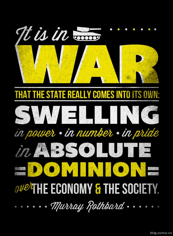 Murray Rothbard Typography Poster by Reina Taylor in Collection of Fresh and Creative Typography Projects