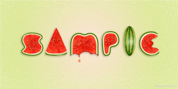 Use Brushes to Create a Watermelon Text Effect in Illustrator in Web Design Inspirational Cocktail #5