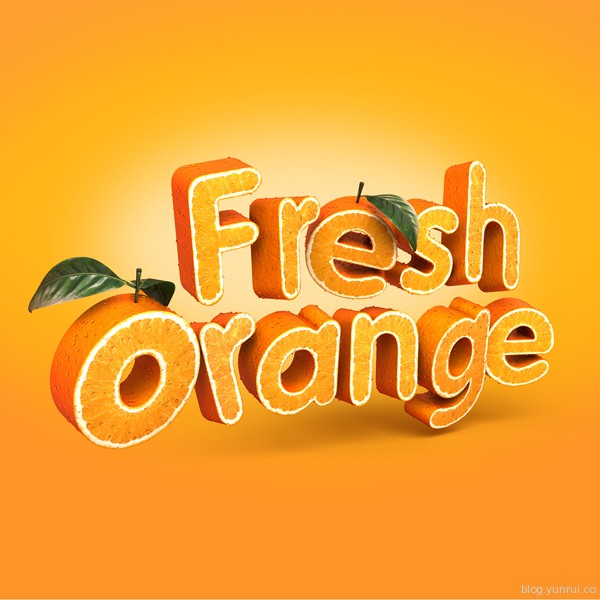Fresh Orange by Tomasz Lechocinski in Collection of Fresh and Creative Typography Projects