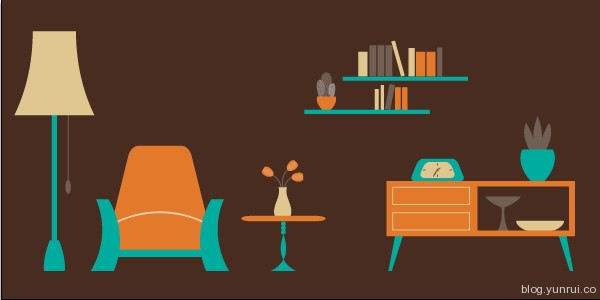 How to Create an Easy Living Room Scene in Illustrator in Web Design Inspirational Cocktail #5