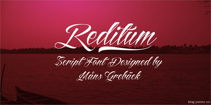 Reditum by Mans Greback in 13 Fresh and Free Fonts for March 2014