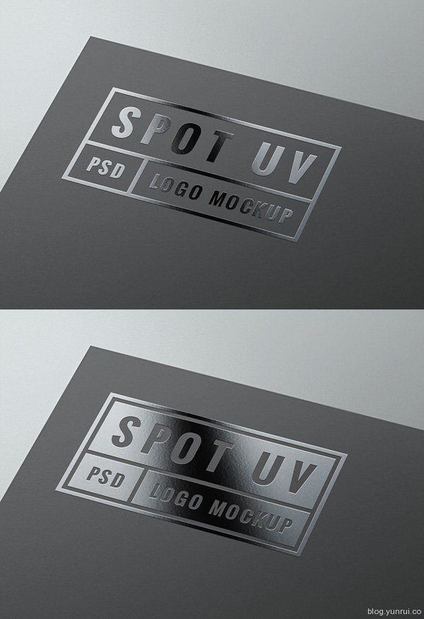 印刷品UV效果展示模型PSD下载