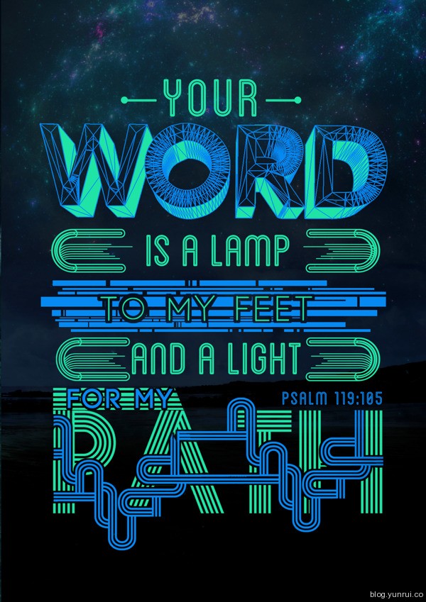 Your Word by Jonimel Saromines in Collection of Fresh and Creative Typography Projects