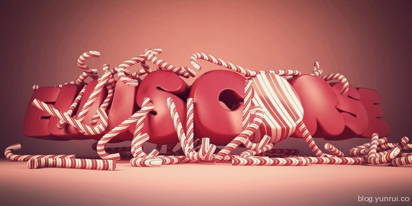 Candy Corse by Liza Korsakova in Collection of Fresh and Creative Typography Projects