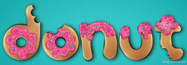 How to Create a Donut Font Style That Will Have Your Clients Drooling in Web Design Inspirational Cocktail #5