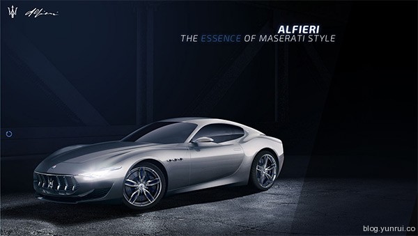Maserati Alfieri Concept Car in 25 Creative Automotive Websites