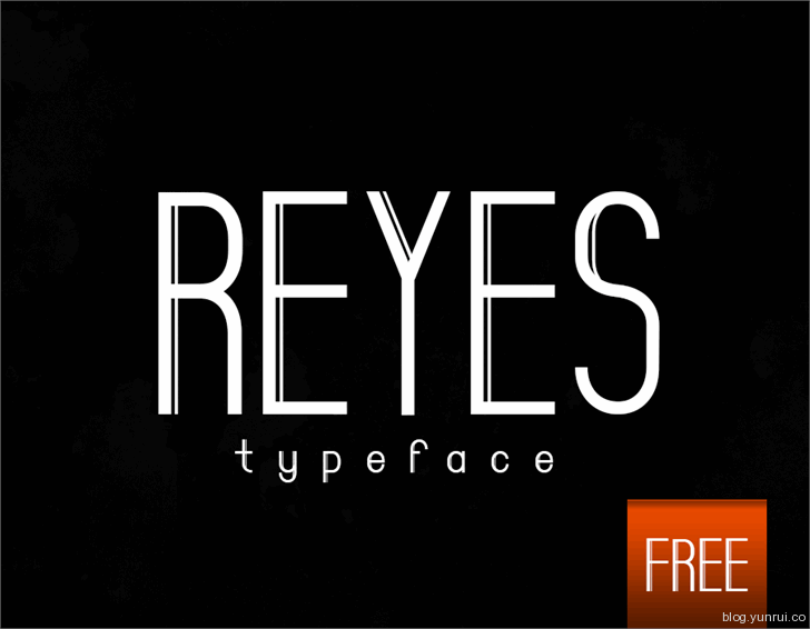 Reyes by Phenom in 13 Fresh and Free Fonts for March 2014