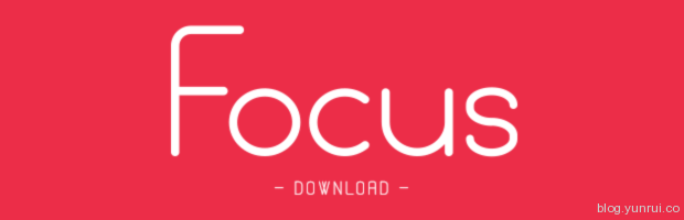 简洁时尚的Focus（焦点）字体下载