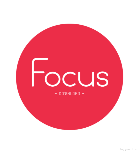 简洁时尚的Focus字体下载