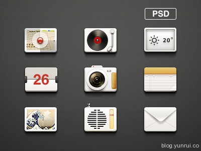 Icons by AYAD in 47 Fresh and Flat Icon Sets for April 2014