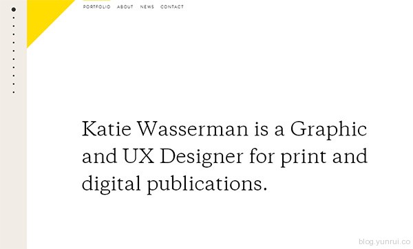 Katie Wasserman in 35 Inspiring Examples of White Space in Web Design