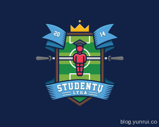 Students League by deiv in 50 Logos for Inspiration