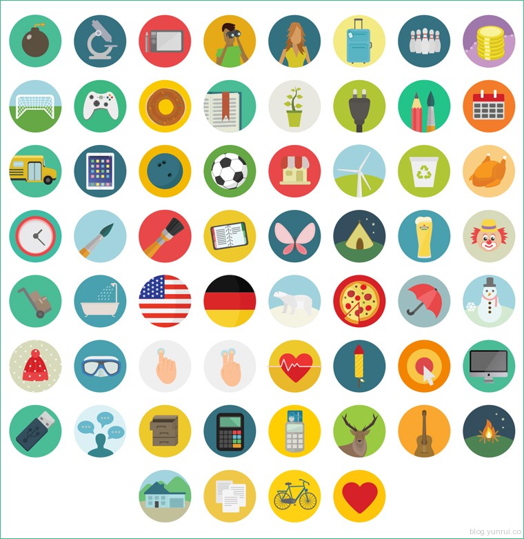 60 Free Round Icons