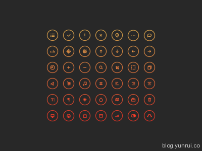 Cir Cu Lar Icons by John Cafazza in 47 Fresh and Flat Icon Sets for April 2014