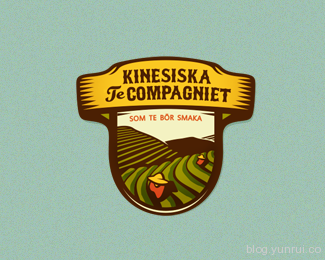 Kinesiska Te Compagniet by szende in 50 Logos for Inspiration