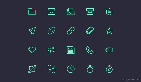 Stroke Gap Icons Vol 2 by Vlad Cristea in 47 Fresh and Flat Icon Sets for April 2014