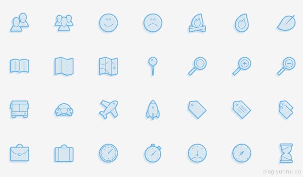 Juicicons by Jared Kennedy in 47 Fresh and Flat Icon Sets for April 2014