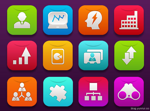 16 Free iOS7 Business Icons by Ferman Aziz in 47 Fresh and Flat Icon Sets for April 2014