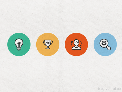 Seo & Marketing Icon Set by Elena Genova in 47 Fresh and Flat Icon Sets for April 2014