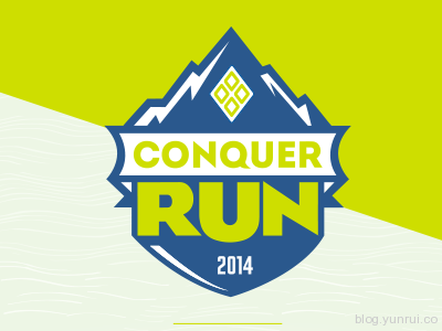 Conquer Run by Brian Zeiders in 50 Logos for Inspiration