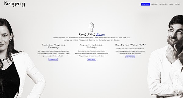 No Agency in 35 Inspiring Examples of White Space in Web Design