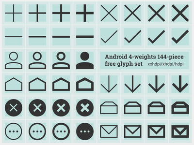 Free Android icons by Tim Green in 40+ Fresh and Flat Icon Sets for May 2014