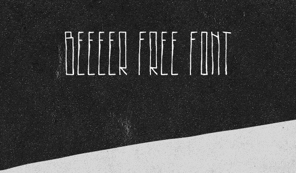Beeeer Free Font by Noe Araujo in 40+ Fresh and Free Fonts for May 2014