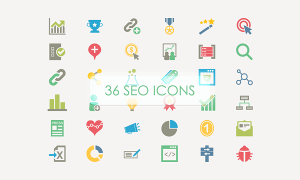 36 Seo Vector Icons Freebie by Ahmed in 40+ Fresh and Flat Icon Sets for May 2014