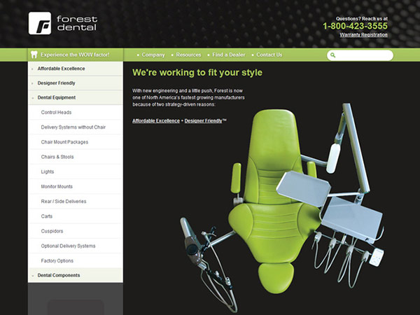 Medical Website Design - Forest Dental