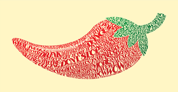 Give it Away - Red Hot Chili Peppers by Philip Bradley in Showcase of Fresh & Creative Typography Projects