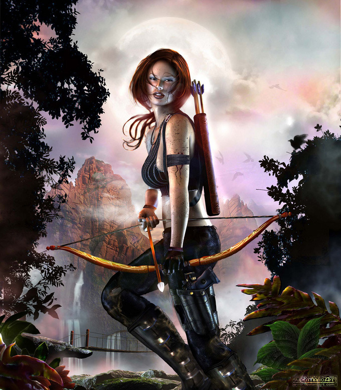 Lara Croft Reborn, MARIO LIBERTI in The Most Beautiful CG Girls 2                                                    