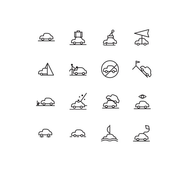 Weather Icons by spovv in 40+ Fresh and Flat Icon Sets for May 2014