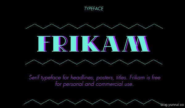 Frikam Free Font by Maxi Vargas in 40+ Fresh and Free Fonts for May 2014