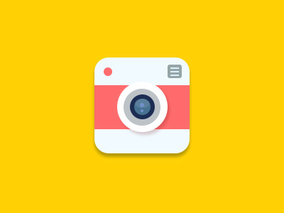 Flat Camera Icon by Dan Vineyard in 40+ Fresh and Flat Icon Sets for May 2014