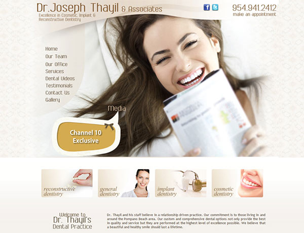Medical Website Design - Dr. Joseph Thayil