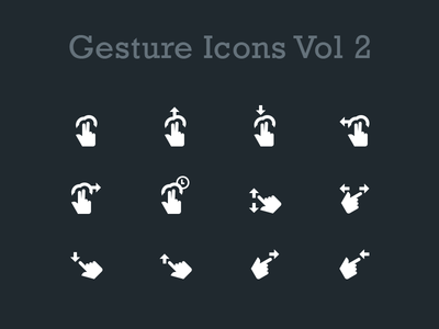 Free Gesture Icons Vol 2 by Abdus in 40+ Fresh and Flat Icon Sets for May 2014
