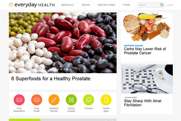 Medical Website Design - Everyday Health