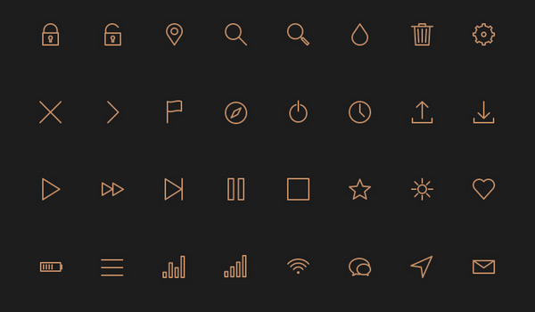 Free 80 Crispy Icons in PSD, AI, SVG & Webfont by Petras Nargėla in 40+ Fresh and Flat Icon Sets for May 2014