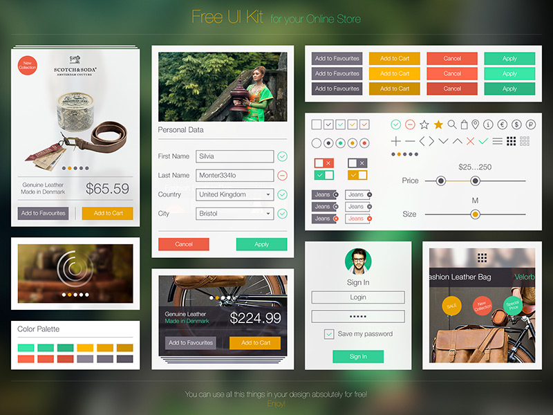 Free UI Kit by Ramotion in 35+ Free UI Kits for Web Designers