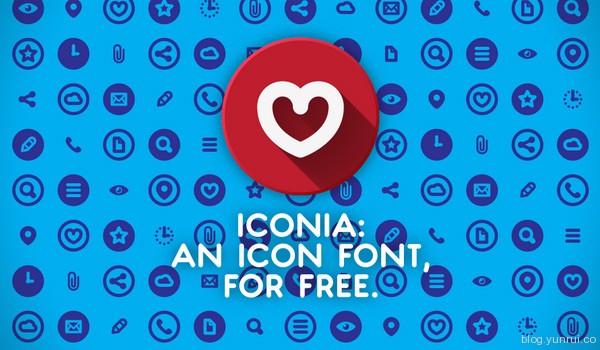 Iconia Free Icon Font by Fabio Duarte Martins in 40+ Fresh and Free Fonts for May 2014